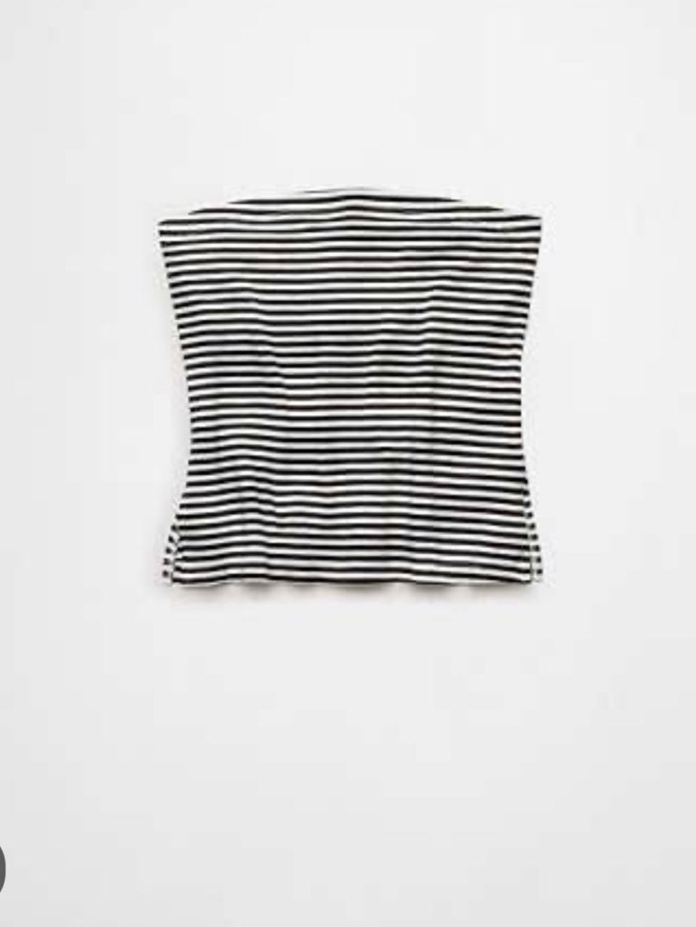 NWT AE Main Squeeze Striped Black & White Tube Top - Picture 2 of 7